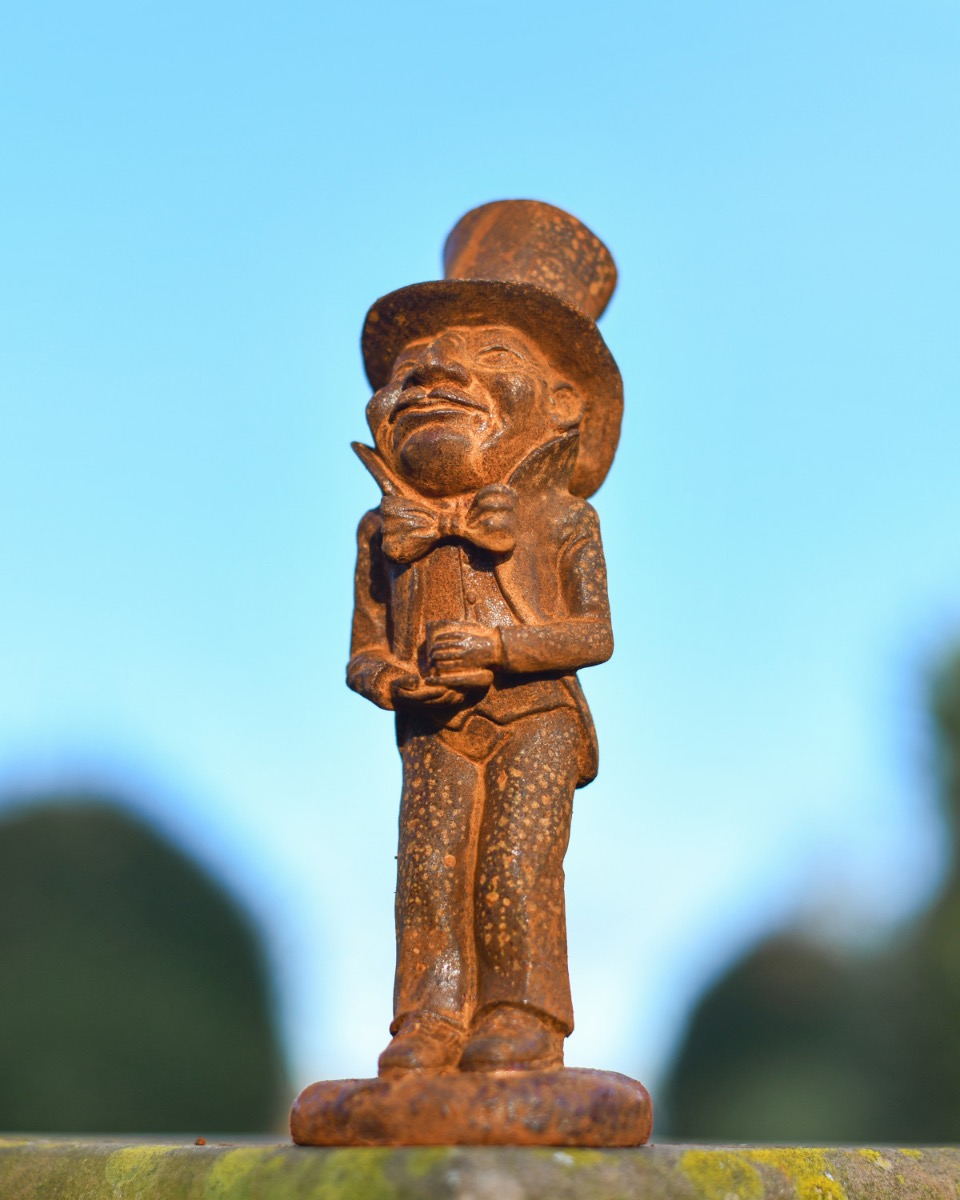 Rustic Cast Iron "The Grandfather" Sculpture