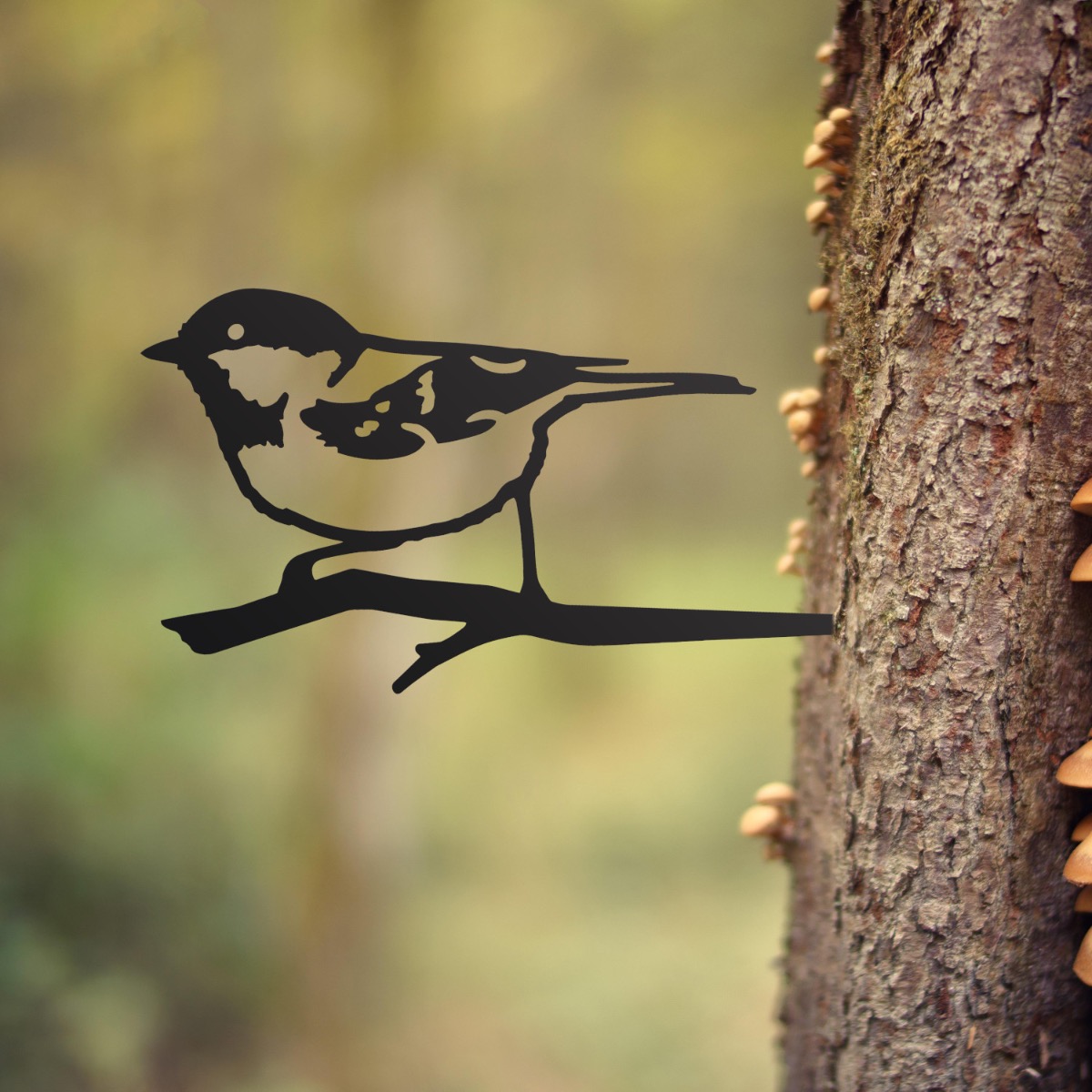 Steel Coal Tit Tree Spike In Black