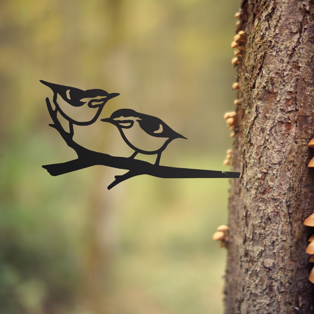 Steel Nuthatch Tree Spike In Black