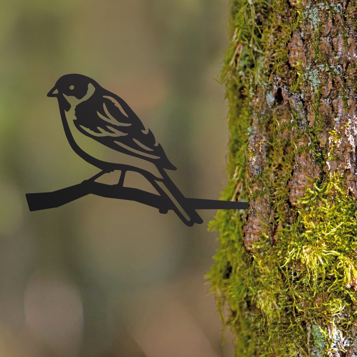 Steel Reed Bunting Tree Spike In Black