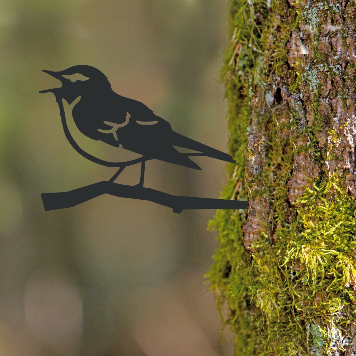 Steel Wood Warbler Tree Spike In Black