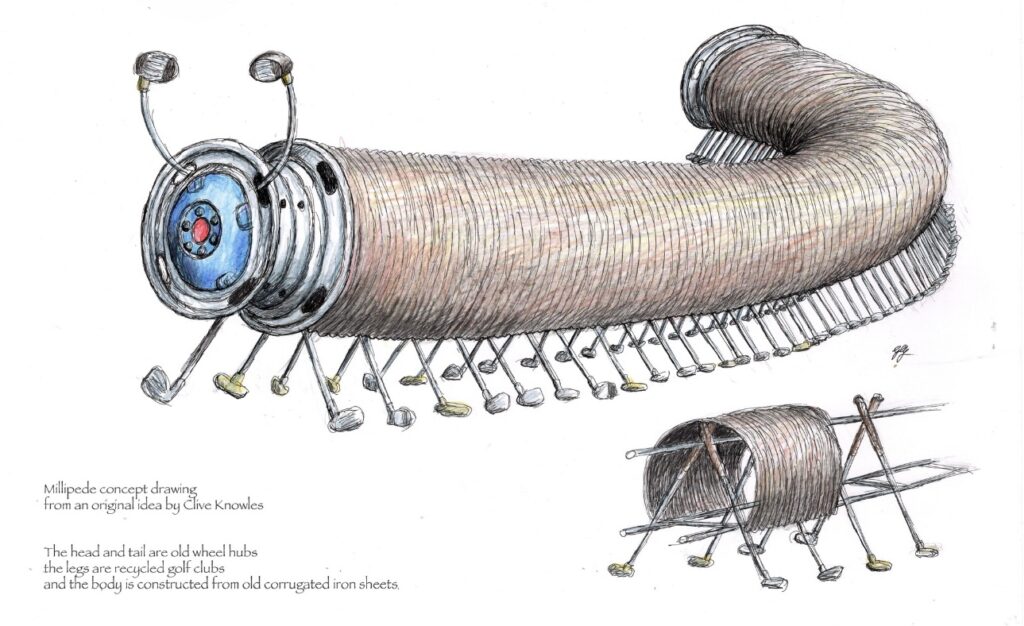 Millipede Concept Drawing