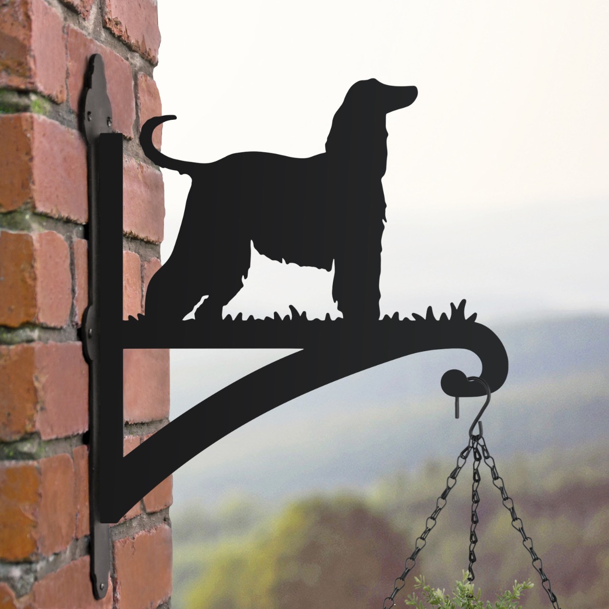 Afghan Hound Hanging Basket Bracket