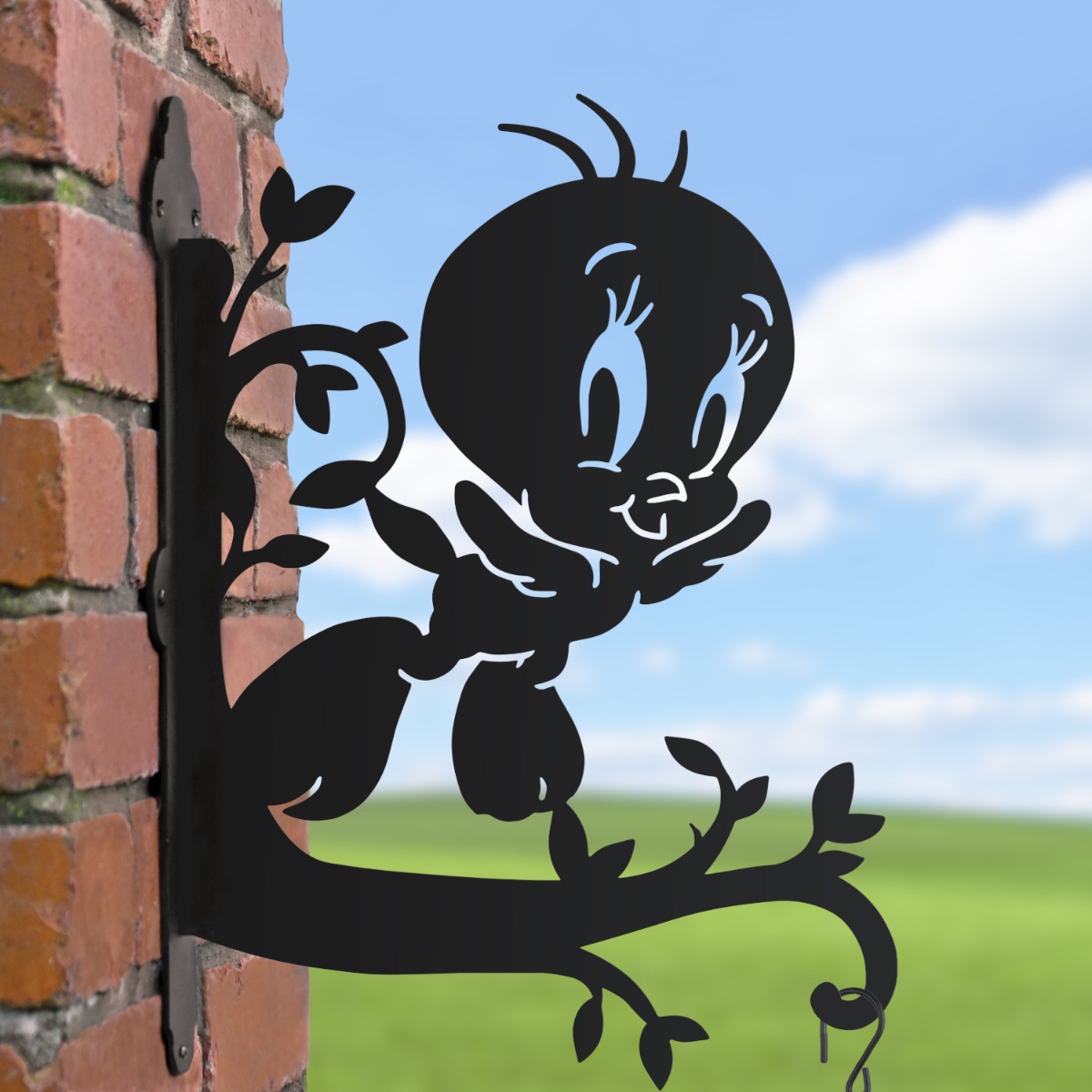 Flying Bird Cartoon Hanging Basket Bracket