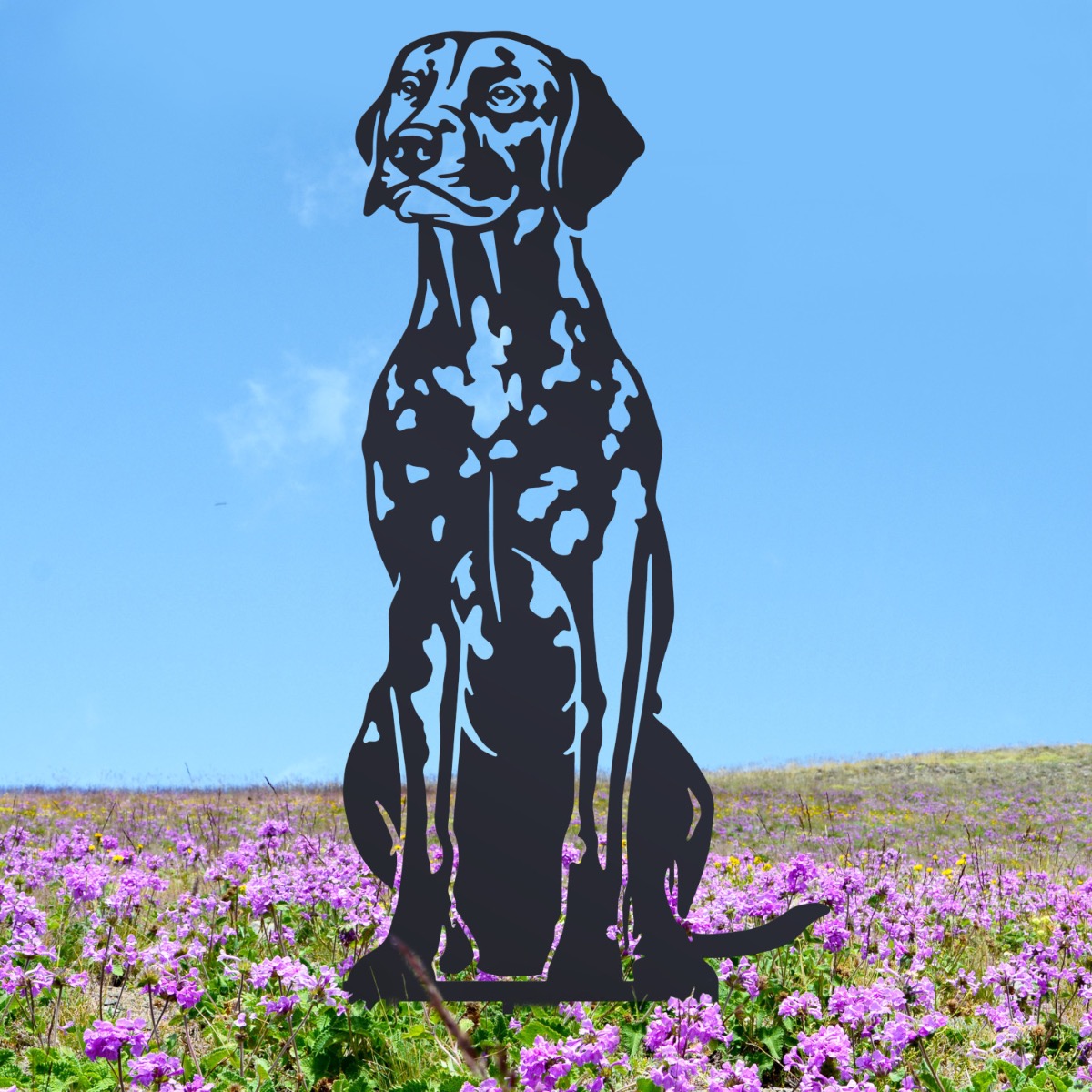 Steel Black Dalmatian Silhouette