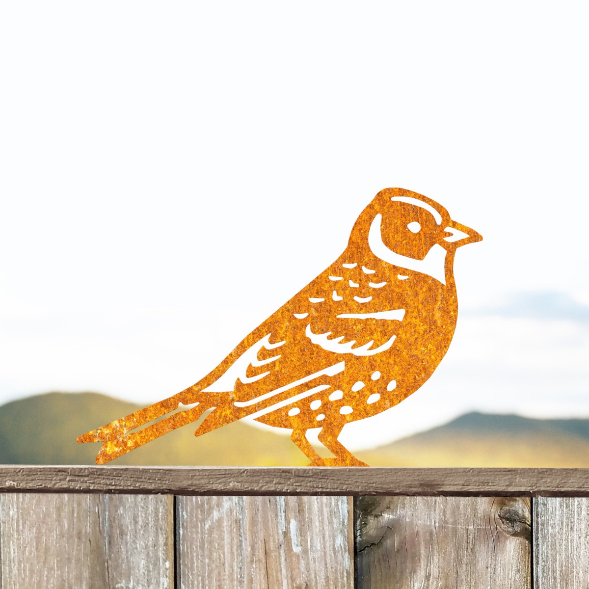 Steel Brambling Fence Topper In Rustic