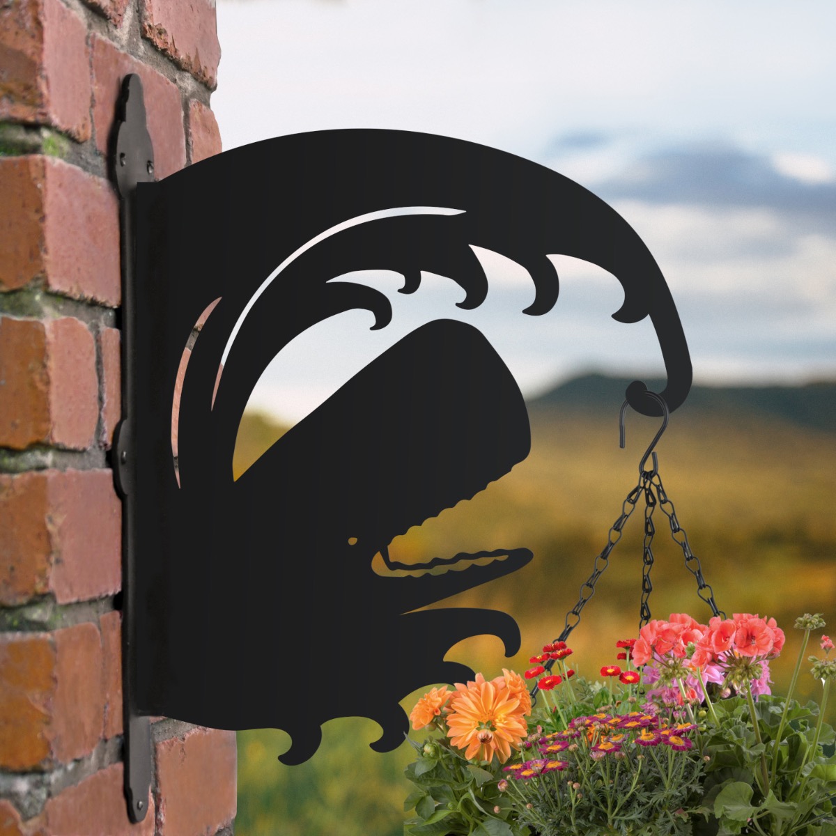 Whale Hanging Basket Bracket