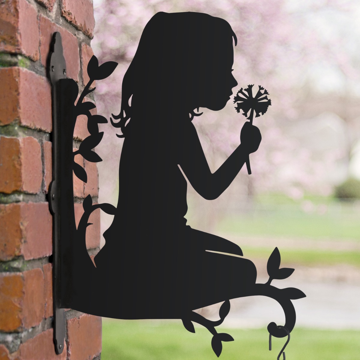 Child Silhouette Hanging Basket Bracket