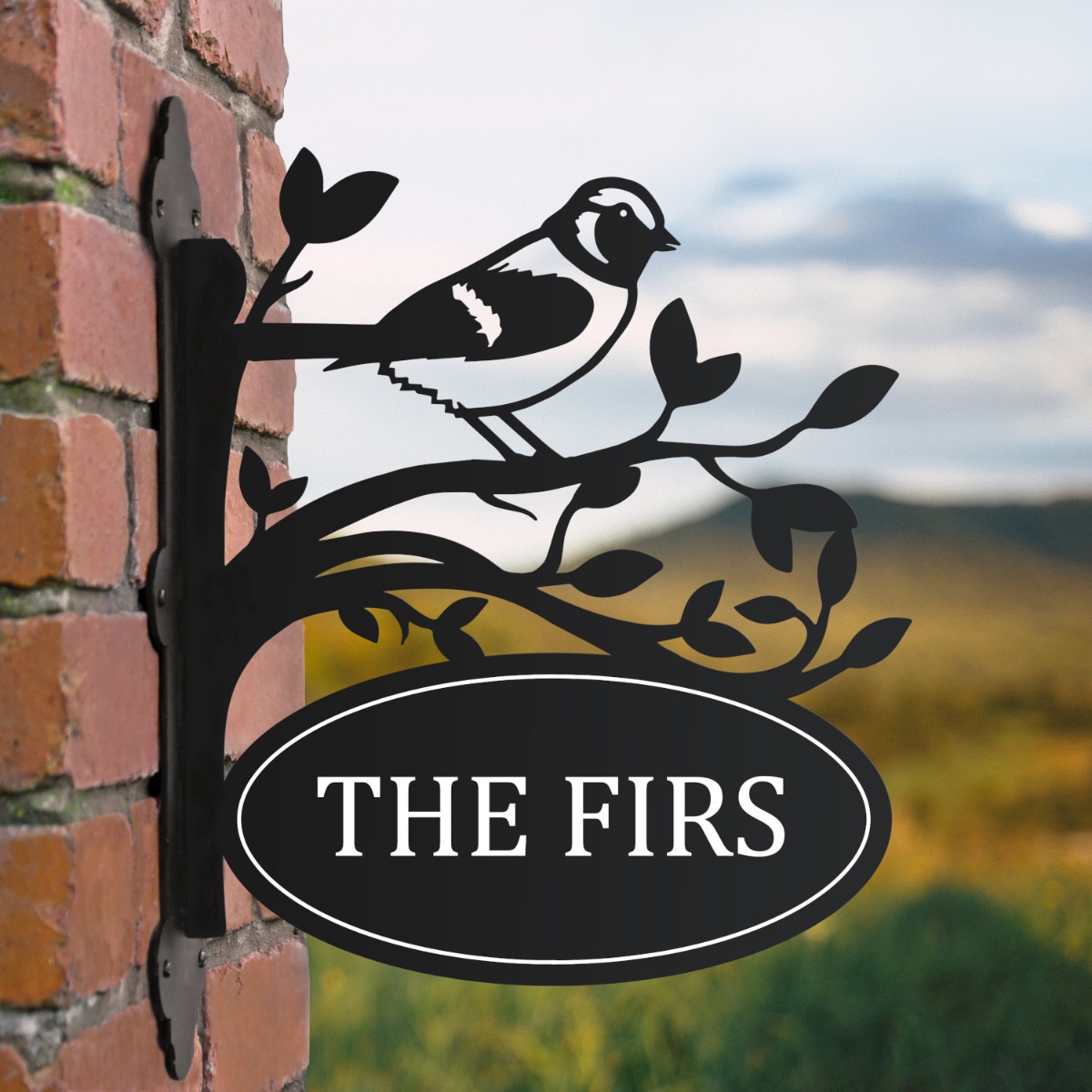 Sparrow Iron Bracket House Name Sign
