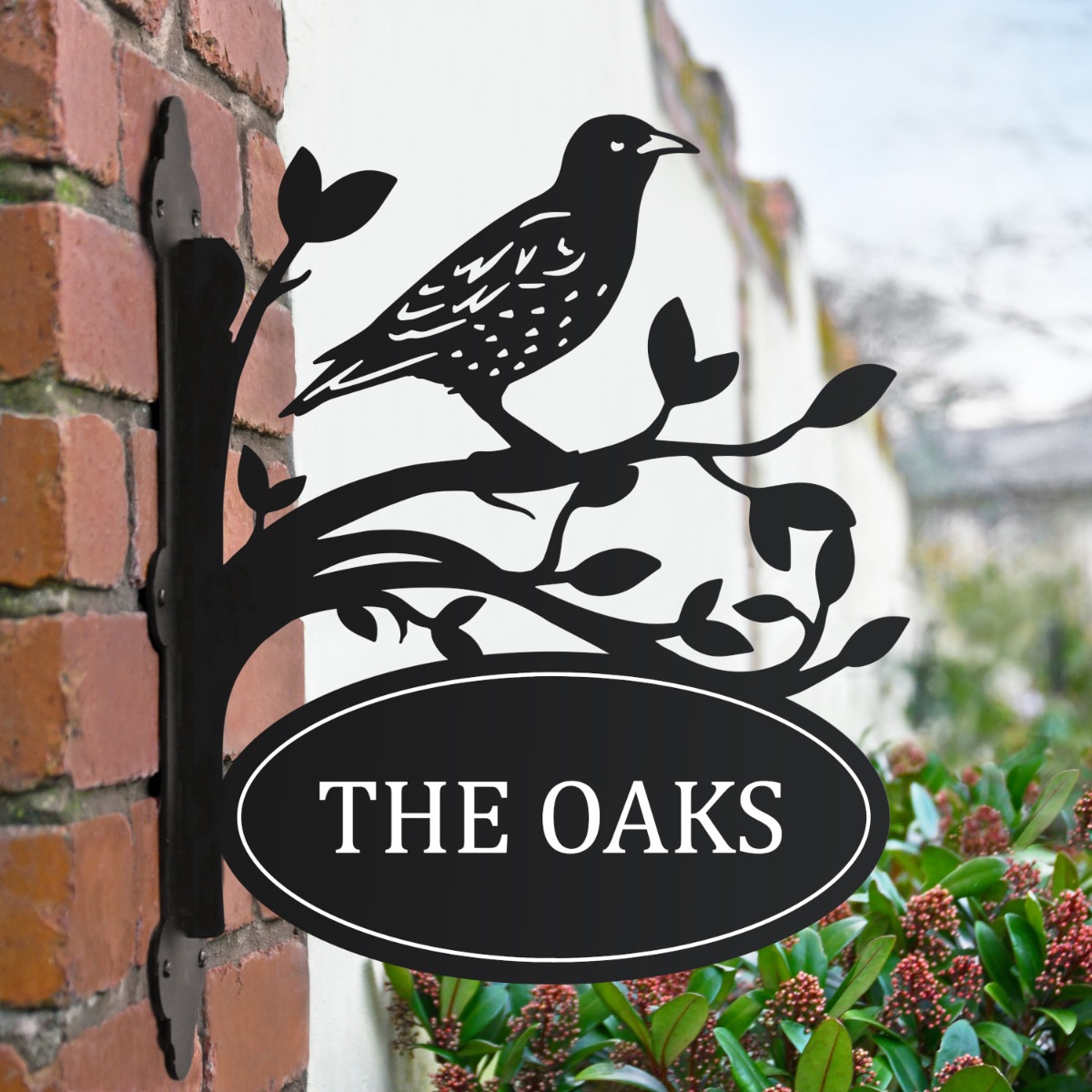 Starling Iron Bracket House Name Sign