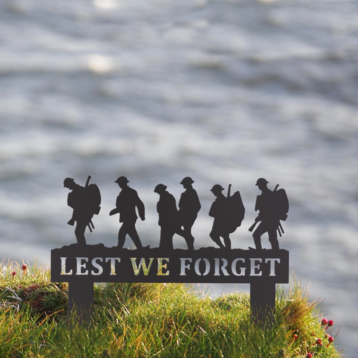 Steel Black "Lest We Forget" Ground Spike