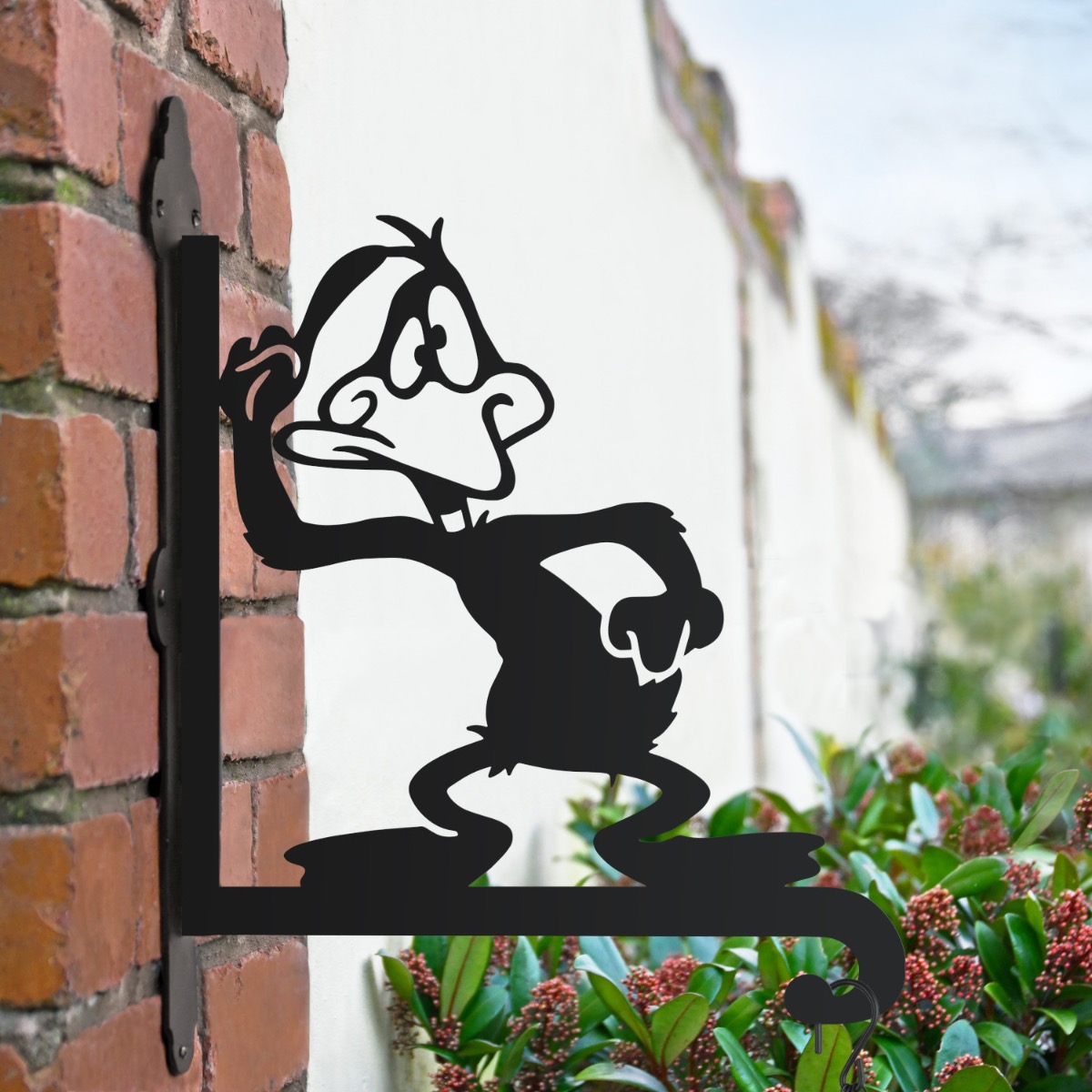 Cartoon Cross-Eyed Duck Hanging Basket Bracket