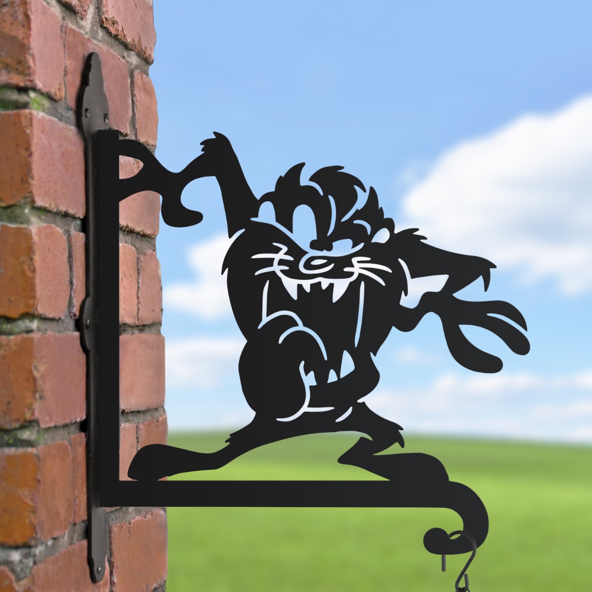 Cartoon Tasmanian Devil Hanging Basket Bracket