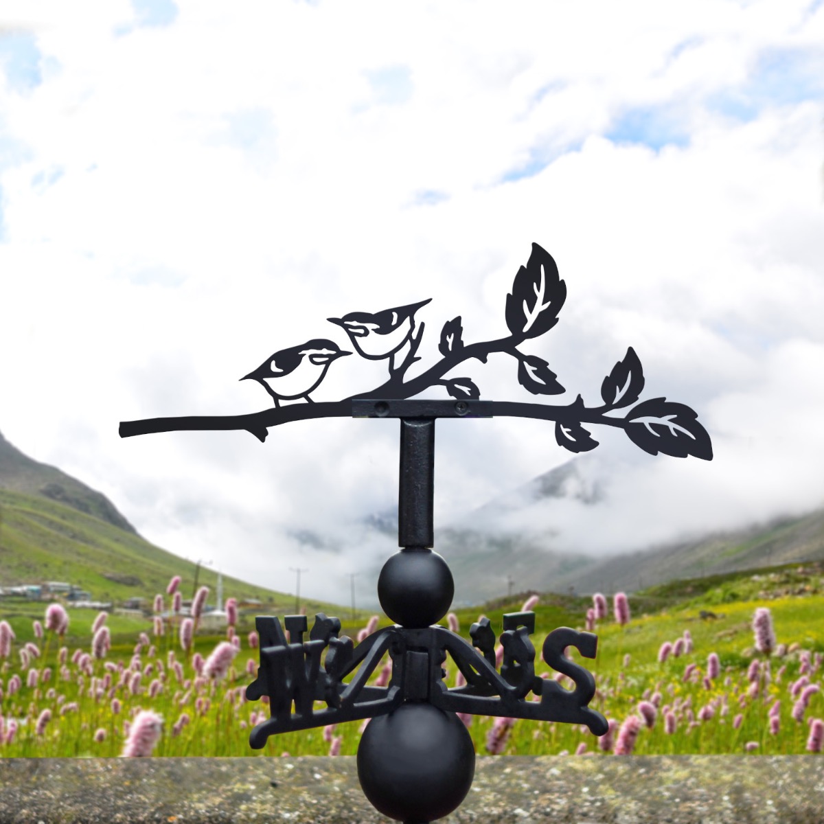 Cast Iron & Steel Nuthatch Weathervane