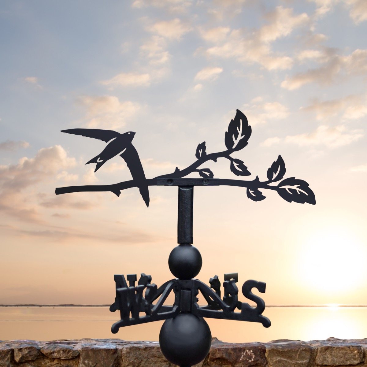 Cast Iron & Steel Swift Weathervane