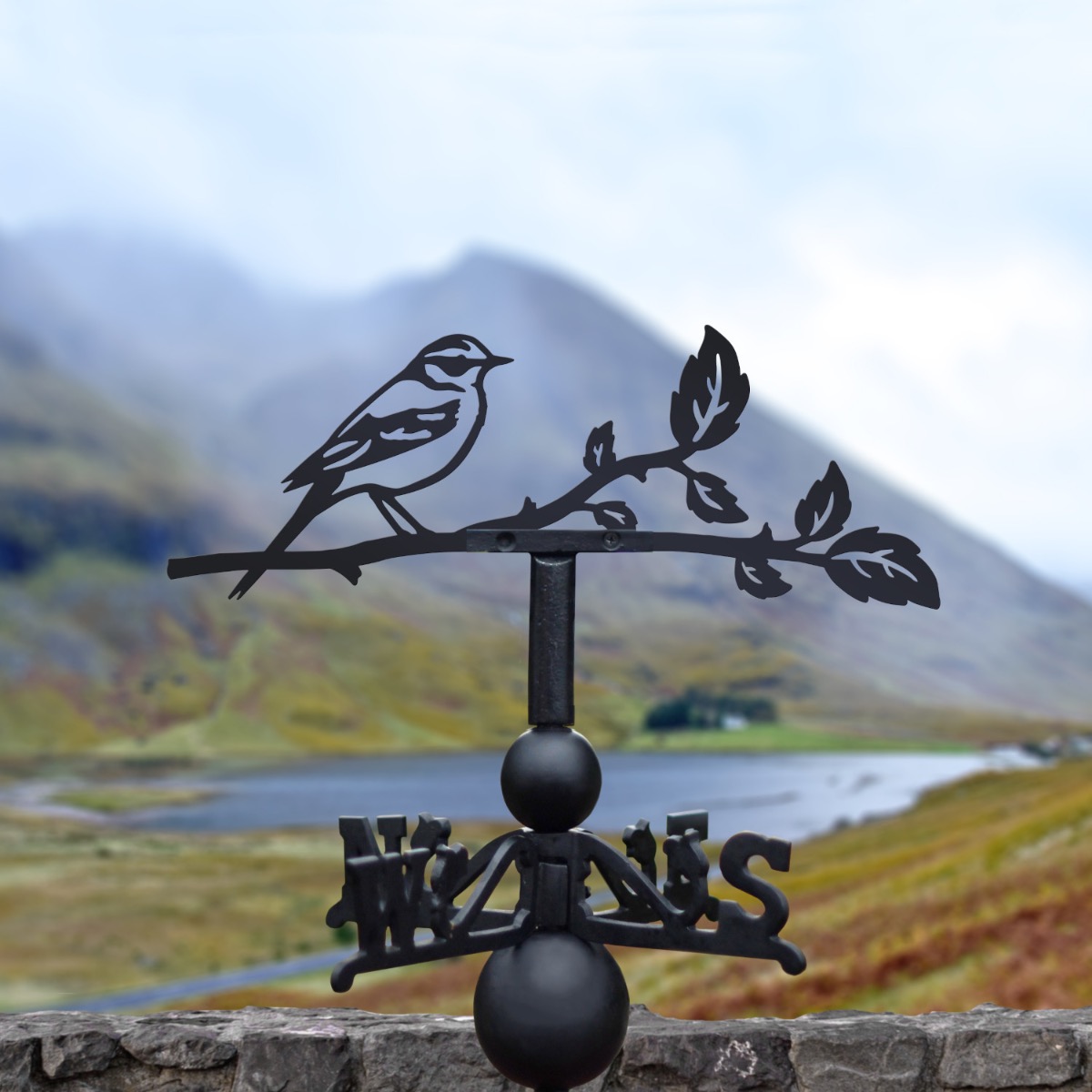 Cast Iron & Steel Yellow Wagtail Weathervane