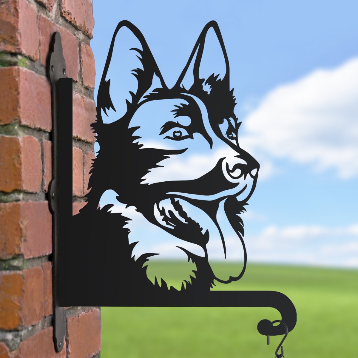 German Shepherd Face Hanging Basket …