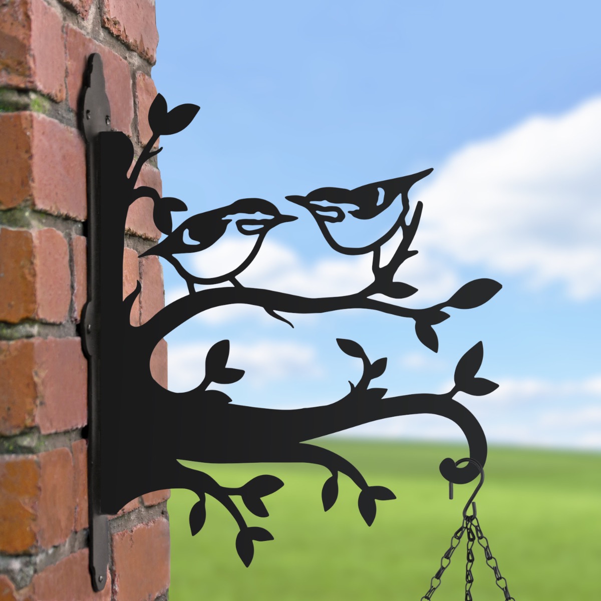 Nuthatch Pair Hanging Basket Bracket