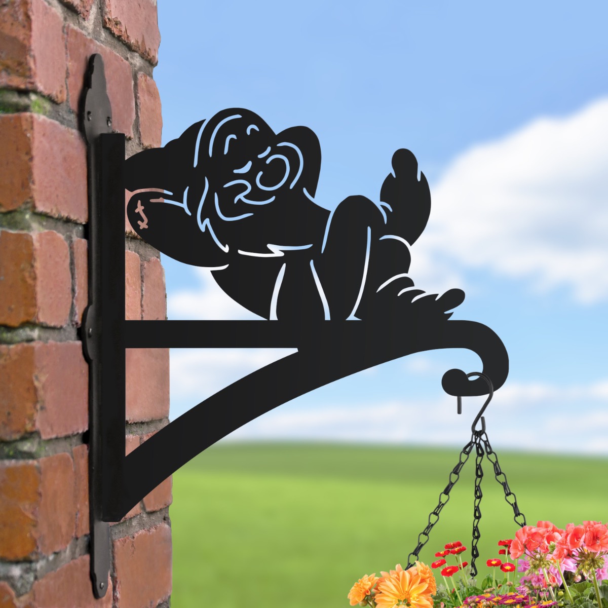Sleeping Dwarf Hanging Basket Bracket