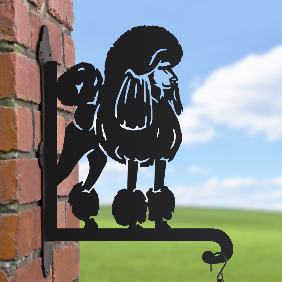 Standard Poodle Hanging Basket Bracket