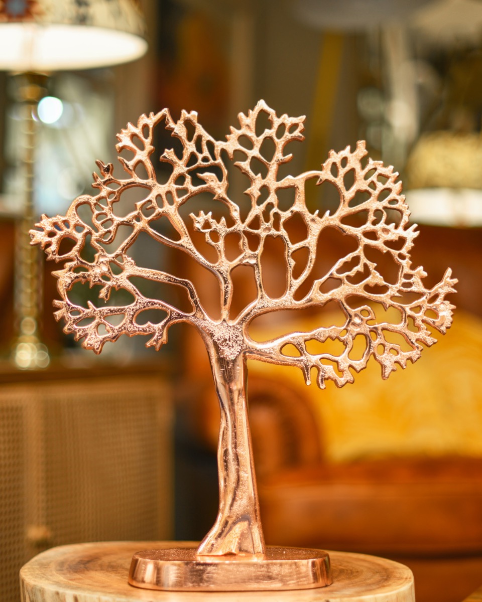 Antique Copper Tree Of Life "Arbor" Sculpture - 43cm
