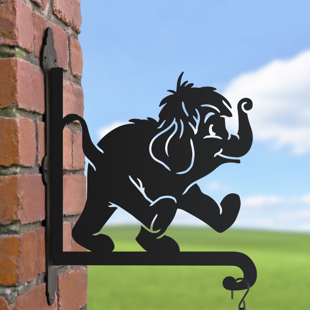 Cartoon Elephant Calf Hanging Basket Bracket