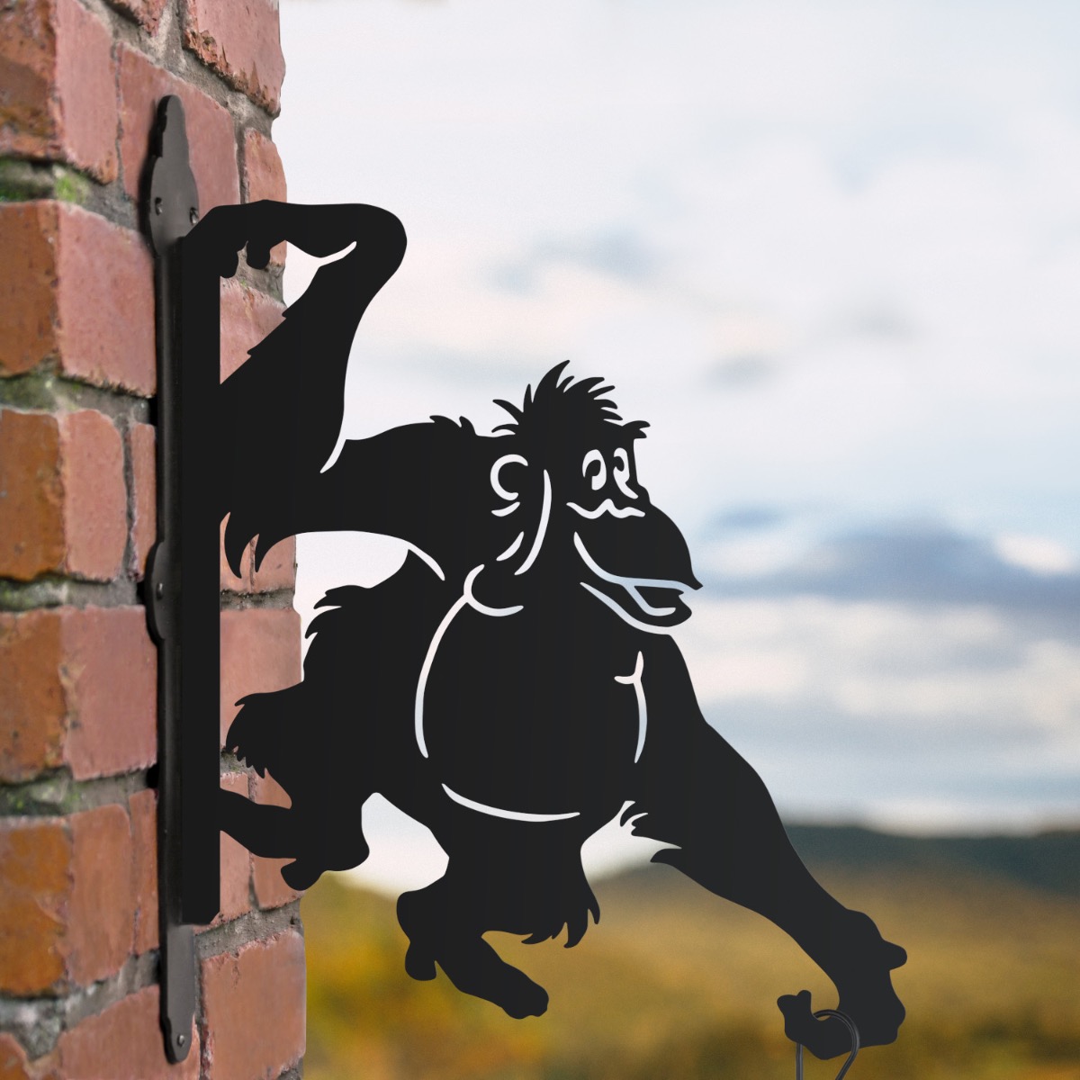 Cartoon Orangutan Hanging Basket Bracket
