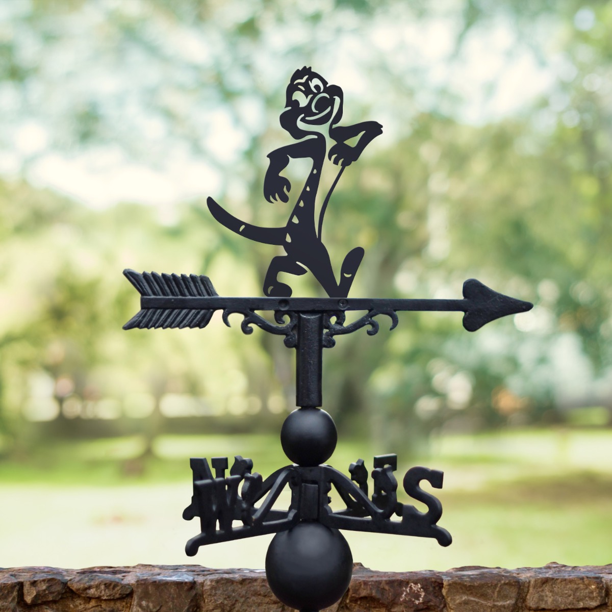 Cast Iron & Steel Cartoon Meerkat Weathervane
