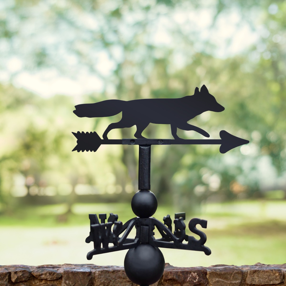 Cast Iron & Steel Running Fox Weathe…