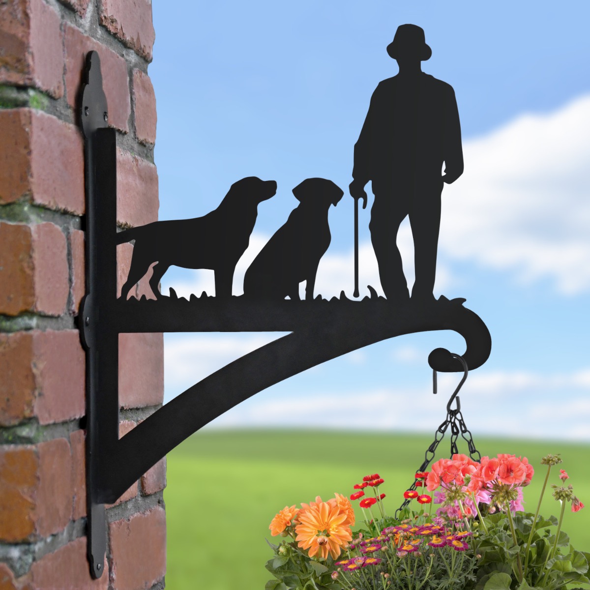 "Man's Best Friend" Hanging Basket Bracket