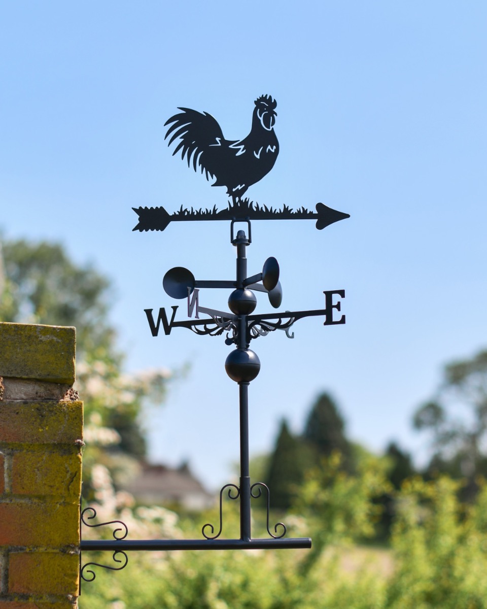 Steel "Rocky" Rooster Weathervane