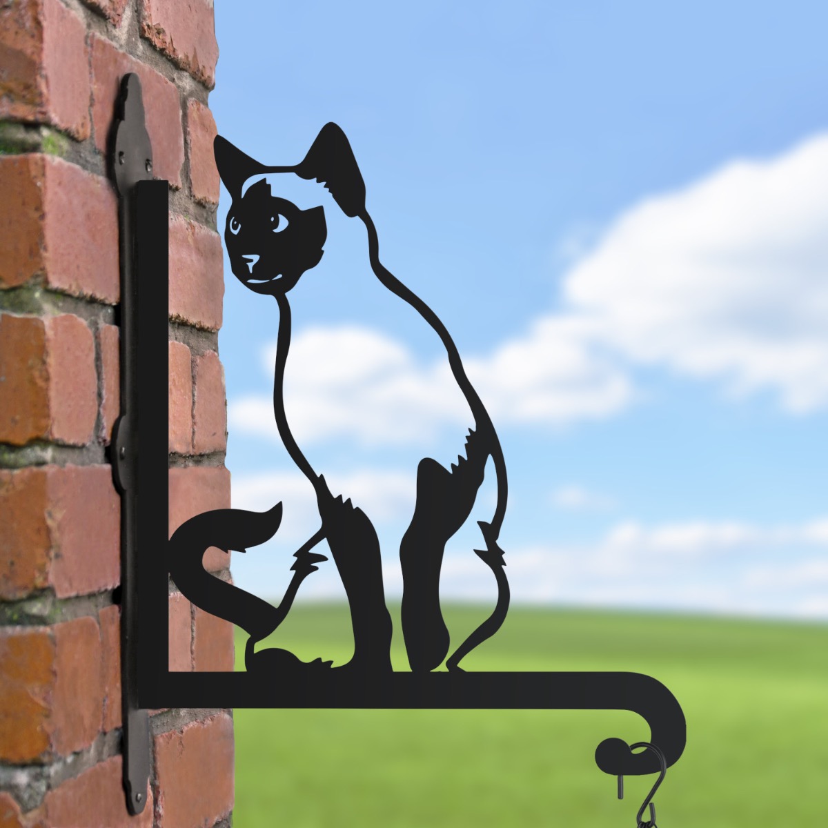 Siamese Cat Hanging Basket Bracket