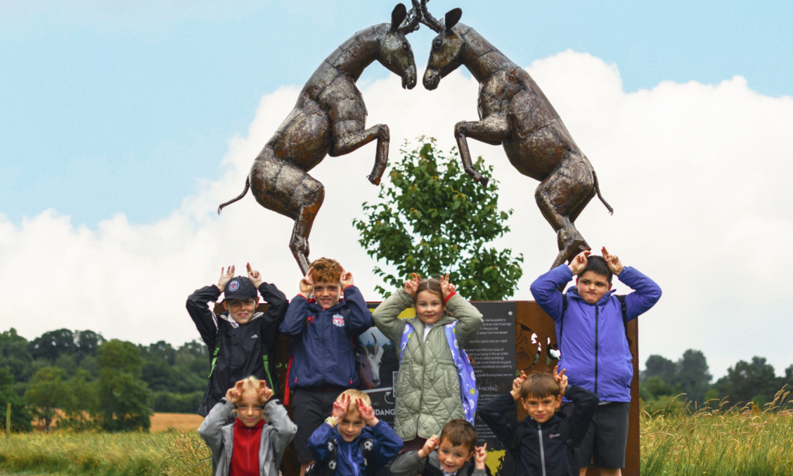 School With A Sculpture copy
