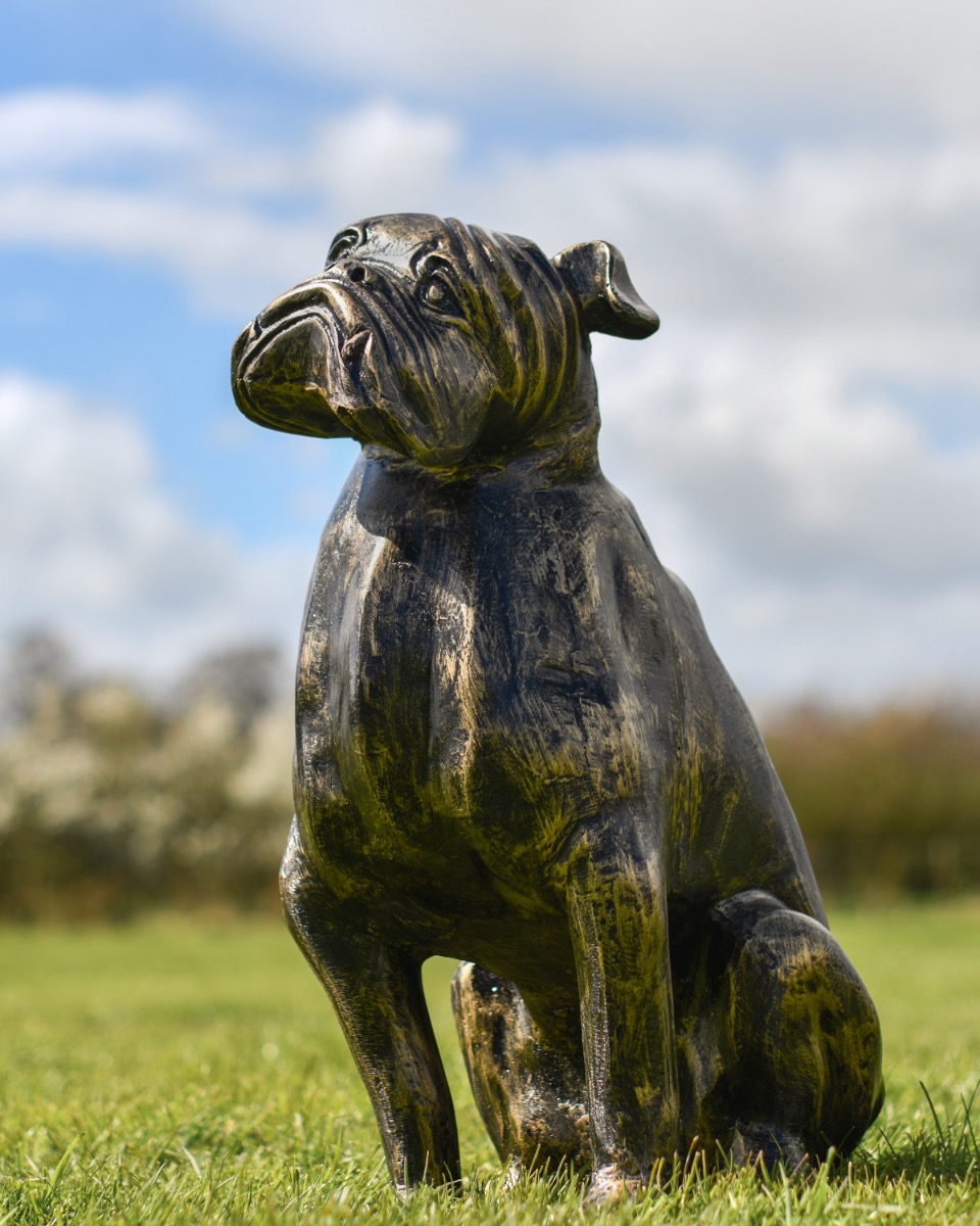 'Baxter' Cast Aluminium Bulldog Sculpture