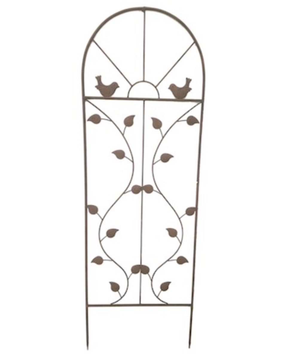 Rustic Bird & Leaf "Jasmine" Garden Trellis
