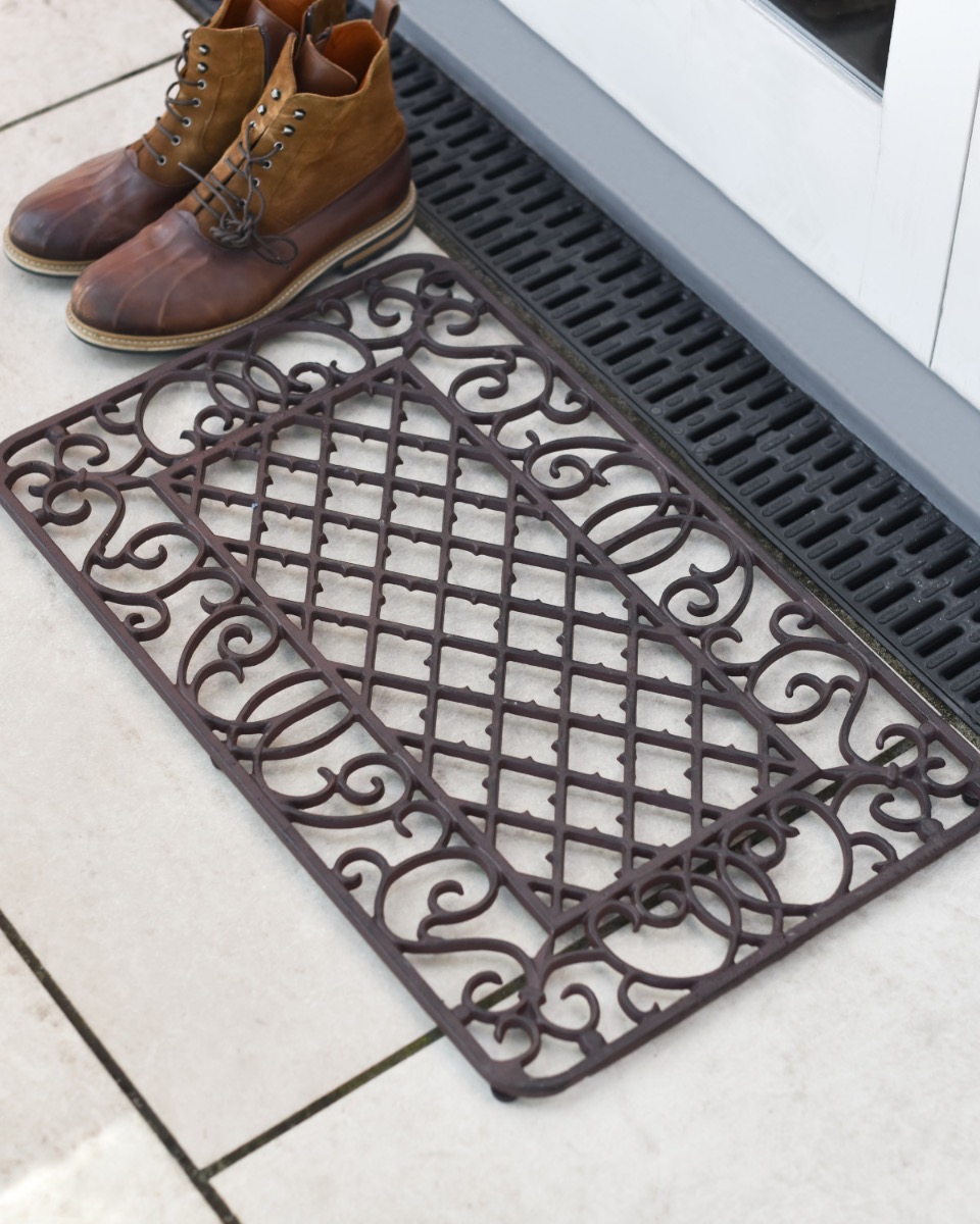 Cast Iron "Rosendale" Door Mat in Rustic