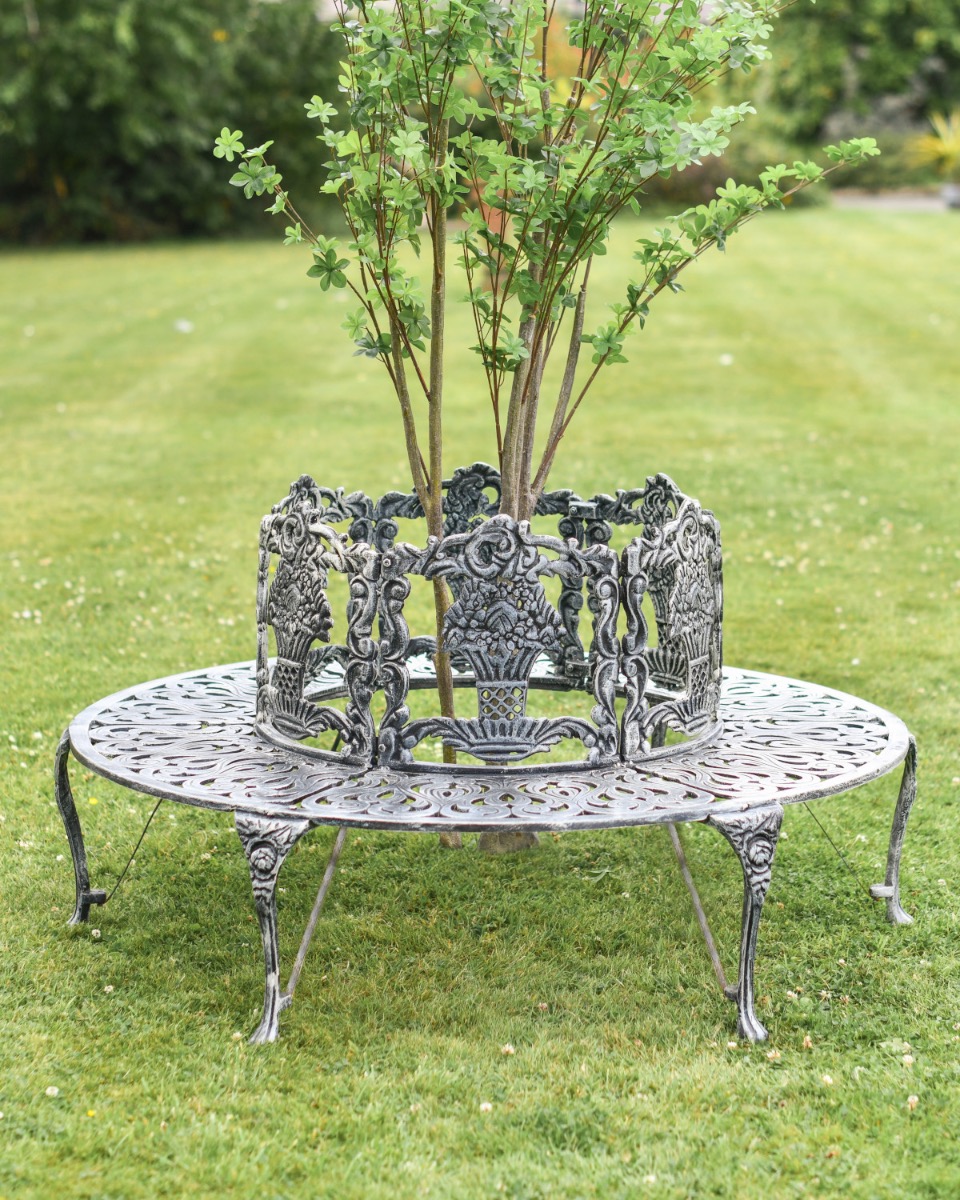 Deluxe "Hillingdon" Tree Seat In Brushed Silver