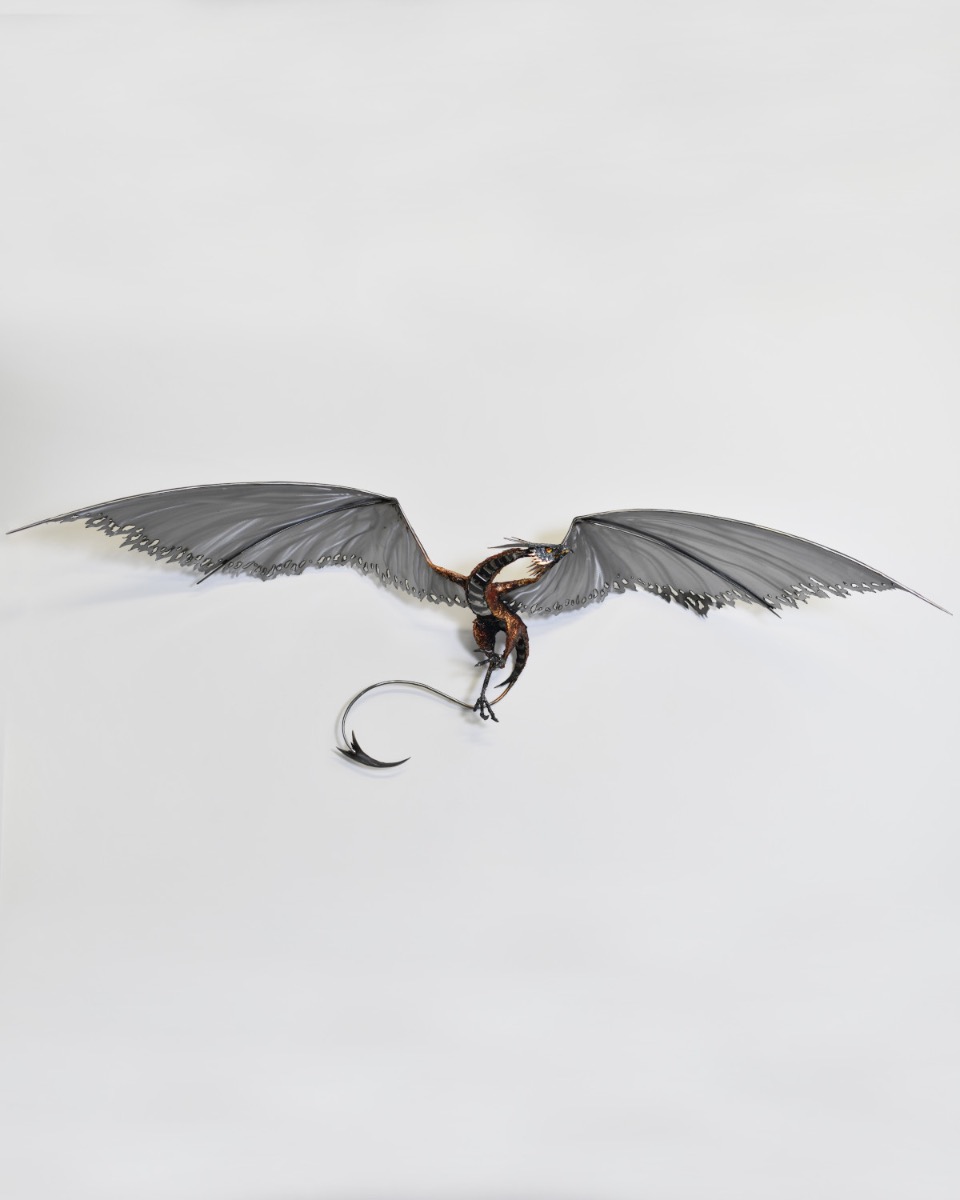 "Syrax" Bronze Dragon Wall Art (Artist Piece)