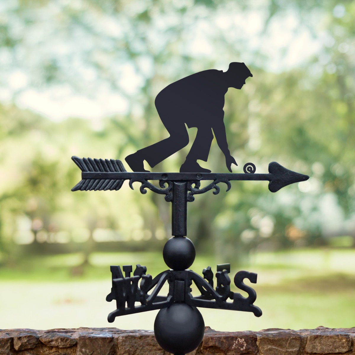 Cast Iron & Steel Bowler Weathervane