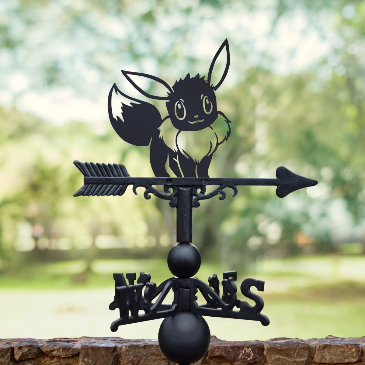 Cast Iron & Steel Fox Normal Monster Weathervane