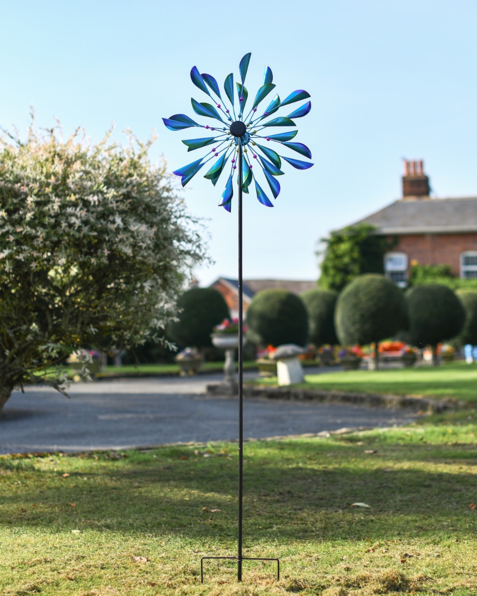 Steel "Crystal Gale" Wind Spinner