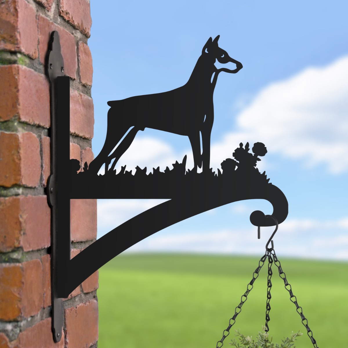 Steel Doberman Hanging Basket Bracke…