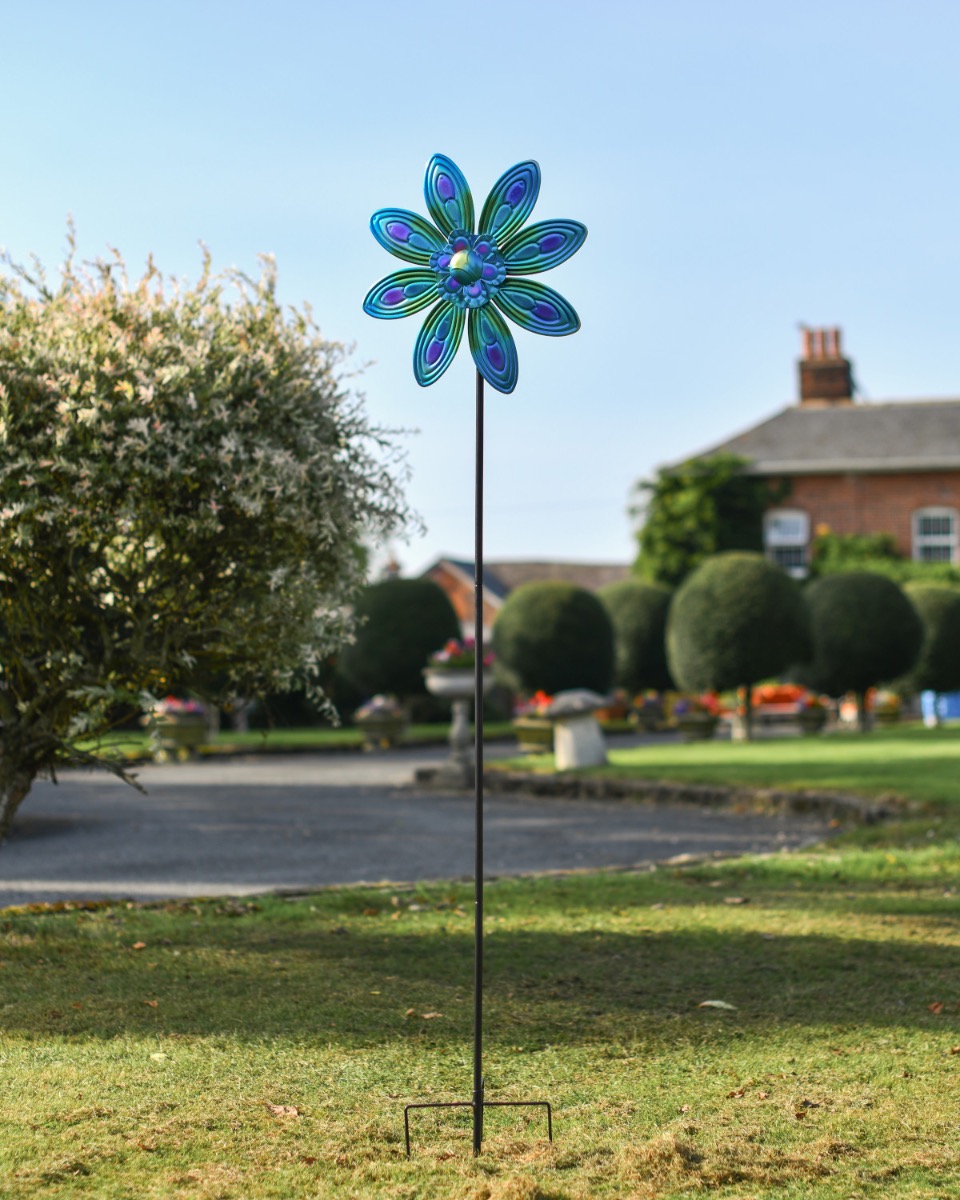 Steel "Polar Petals" Wind Spinner