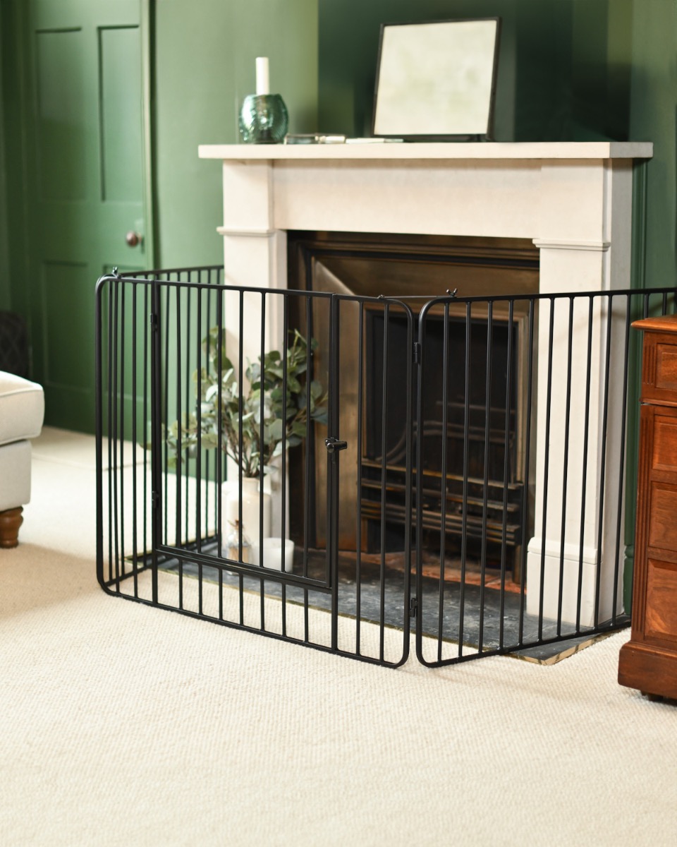 'Amalia' Heavy Duty Fire Guard with Door
