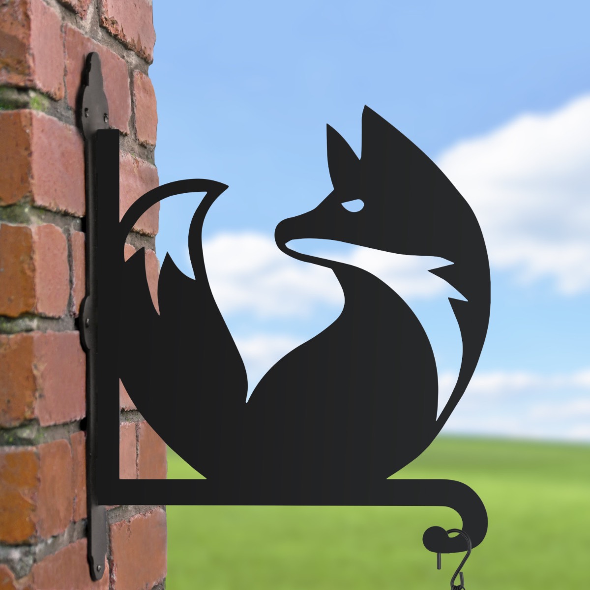 Steel Fox Hanging Basket Bracket