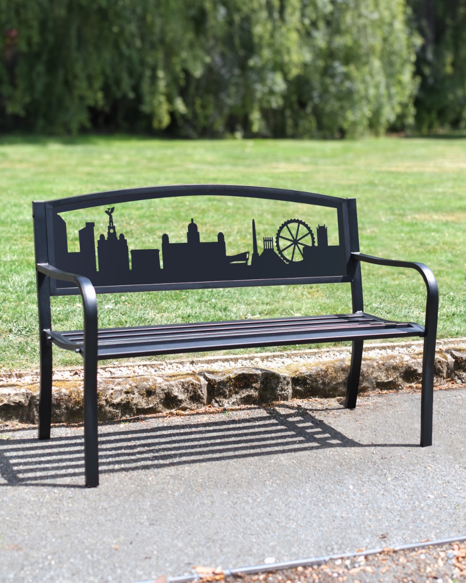 "The Liver's Skyline" Black Park Bench