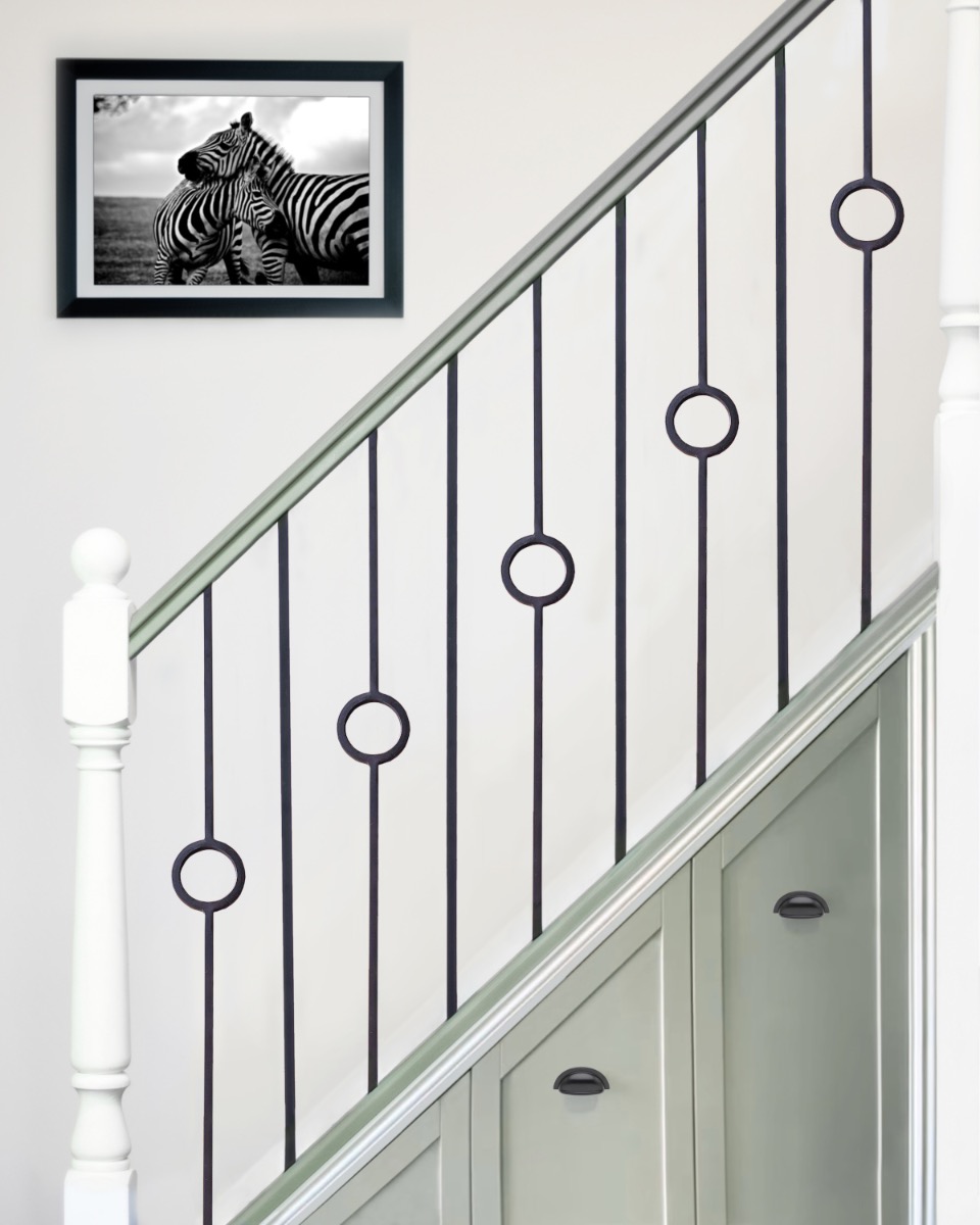 Set of 2 Steel 'Winslow' & 'Needham' Stair Spindles In Matte Black - Spindl…