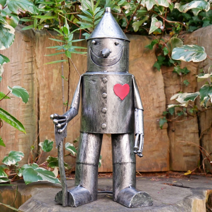 Tin man garden sculpture