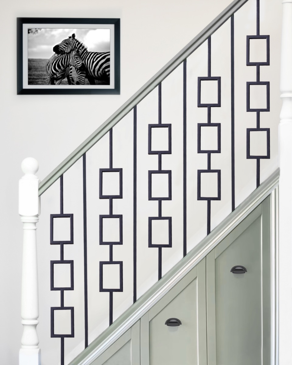 Set of 2 Steel 'Needham' & 'Kingsley' Stair Spindles In Matte Black - Spind…