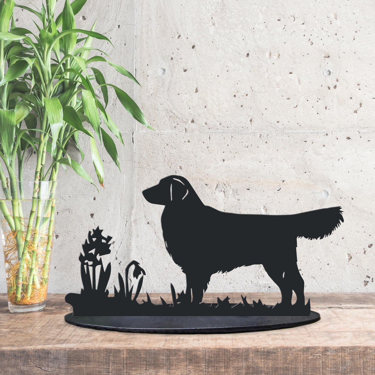 Black Golden Retriever Ornament